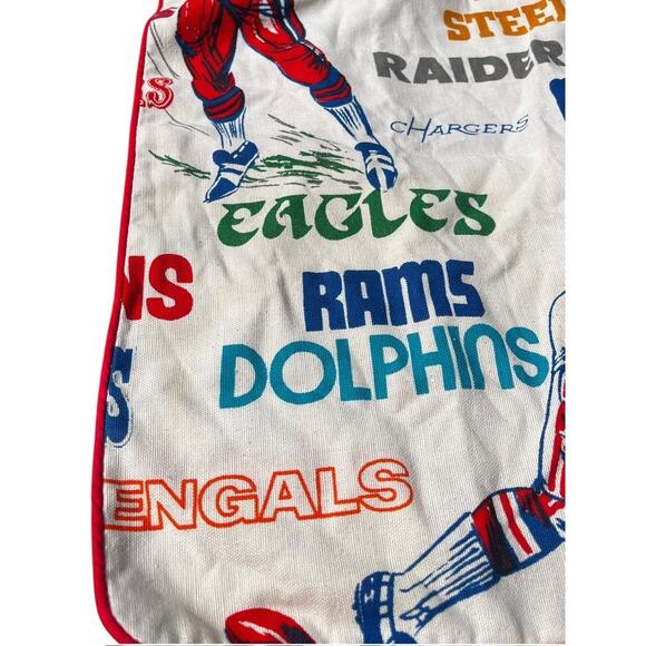 Vintage Sears 70s NFL Team Football Logos Pillow Sham | Standard - Picture 5 of 11